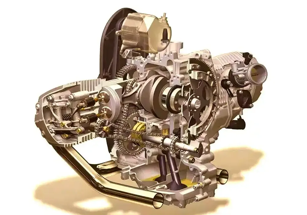 Motosiklet güc ötürülməsi və dişli dəyişdirmə sistemi